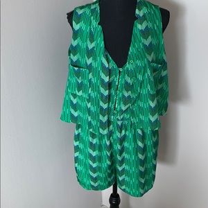 Collective Concept Tribal Printed Romper Size L